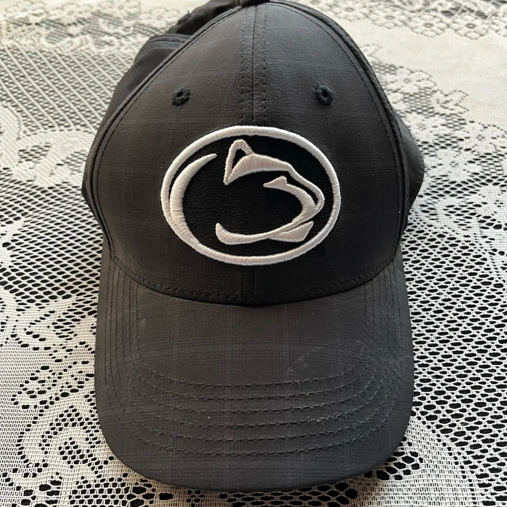 Penn State Top of the World Black Cap with White Accents